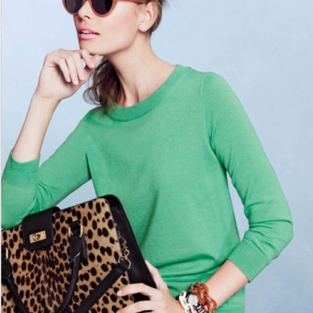 J. Crew Green Tippi Sweater